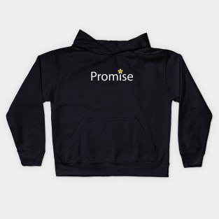 Promise artistic text design Kids Hoodie